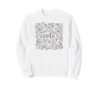 Cardinal Vote Design Vintage Bird Democracy Art Sweatshirt