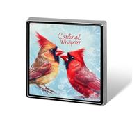 Cardinal Whisperer Custom Lapel Pins Square Brooch Tie Suit Dress Accessories for Men Women Wedding Birthday