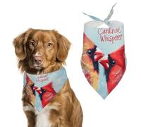 Cardinal Whisperer Cute Dog Bandanna Scarf Printed Adjustable Triangle Pet Kerchief for Dogs And Cats
