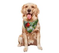 Cardinal Whit Flowers Dog Bandanas Pet Costume Cat Scarf for Small Medium Large Dogs, Cats Pets