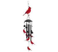 Cardinal Wind Chimes - Memory Decoration | Bird Wind Chime, To Remember Loss From Mother Father Husband Child Grandparents Christmas For Garden Patio Home Outdoor