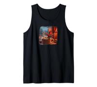 Cardinal with Guitar and Coffee Birdlover Birdwatcher Bird Tank Top