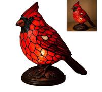 Cardinalis Bird Lamp, Cardinal Lamp, Resin Cardinalis Night Light Christmas Decorations, for Home, Office Desk, Bedroom (1)