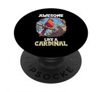Cardinals Awesome like a Cardinal Bird PopSockets Adhesive PopGrip
