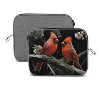 Cardinals Birds Fauna Wild Laptop Sleeve Case Waterproof Shock Resistant Notebook Protective Bag Lightweight Carrying Case Compatible 14 Inch Laptop