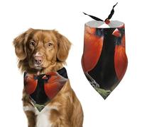Cardinals Birds Fauna Wild Printed Pet Scarf Polyester Triangle Scarf - One Size (27.6in X 11.8in)