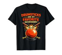 Cardio Drumming Drumsticks are My Favorite Accessory Value Graphic T-Shirt, Men, Black, M