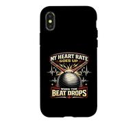 Cardio Drumming Heart Rate Up When The Beat Drops Case for iPhone X/XS