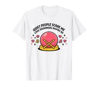 Cardio Drumming Quiet People Scare Me Loud Ones Inspire Me Value Graphic T-Shirt, Men, White, M