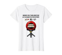 Cardio Drumming Warned You Grabbed The Sticks Anyway Value Graphic T-Shirt, Women, White, XL