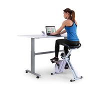 Cardio Indoor Exercise Bicycle Sports Desk Bike Fitness Office Trainer White