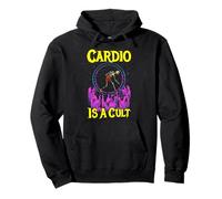 Cardio Is a Cult Skeleton Funny Workout Fitness Gym Muscle Pullover Hoodie