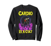 Cardio Is a Cult Skeleton Funny Workout Fitness Gym Muscle Sweatshirt