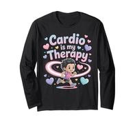 Cardio is My Therapy Runner Heart Trail Long Sleeve T-Shirt