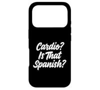 Cardio Is That Spanish Fitness Humor Weightlifter Case for iPhone 17 Pro