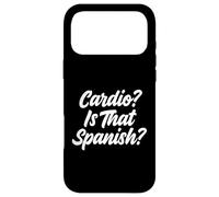 Cardio Is That Spanish Fitness Humor Weightlifter Case for iPhone 17 Pro Max