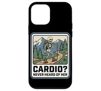 Cardio Never Heard Of Her Funny Hiking Skeleton Trekking Case for iPhone 12 mini