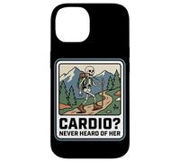 Cardio Never Heard Of Her Funny Hiking Skeleton Trekking Case for iPhone 14