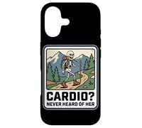 Cardio Never Heard Of Her Funny Hiking Skeleton Trekking Case for iPhone 17