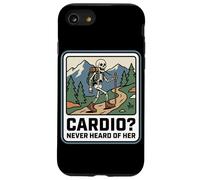 Cardio Never Heard Of Her Funny Hiking Skeleton Trekking Case for iPhone SE (2020) / 7/8
