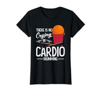 Cardio Workout Gym Class Squad No Crying Cardio Drumming Value Graphic T-Shirt, Women, Black, XL