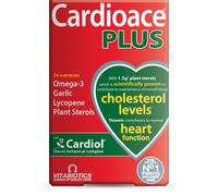 Cardioace Plus Omega 3 60 Capsules Garlic Plant Sterols CoQ10 Lycopene Vitamins