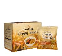 CardiOat Crispy Hearts Oat Cereal 7 x 30g Sachets | High Strength Oat Beta Glucan Cereal | High Fibre Breakfast Cereal | Crispy Hearts | Vegan Friendly Snack