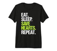 Cardiologist Eat Sleep Routine Premium T-Shirt