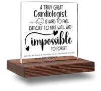 Cardiologist Gifts, Cardiologist Office Decor, Cardiologist Gifts for Women Men, Cardiologist Appreciation Thank You Gifts Cardiology Decorative Signs Plaques ABC85