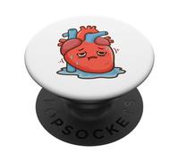 Cardiologist. Heart Failure. Cartoon. Heart Attack. Health PopSockets Adhesive PopGrip