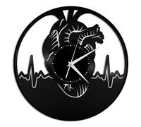 Cardiology Clock Vinyl Wall Clock Gift for Friends Home Room Decoration Vintage Design Office Bar Room Home Decor