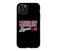 Cardiology Squad Pink Leopard EKG Heart Nurse Matching Case for iPhone 11 Pro