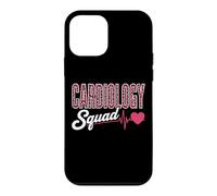 Cardiology Squad Pink Leopard EKG Heart Nurse Matching Case for iPhone 12 mini