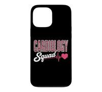 Cardiology Squad Pink Leopard EKG Heart Nurse Matching Case for iPhone 13 Pro Max