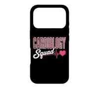 Cardiology Squad Pink Leopard EKG Heart Nurse Matching Case for iPhone 17 Pro