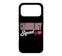 Cardiology Squad Pink Leopard EKG Heart Nurse Matching Case for iPhone 17 Pro Max
