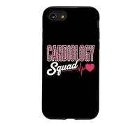 Cardiology Squad Pink Leopard EKG Heart Nurse Matching Case for iPhone SE (2020) / 7/8