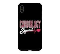 Cardiology Squad Pink Leopard EKG Heart Nurse Matching Case for iPhone XS Max