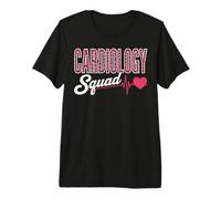 Cardiology Squad Pink Leopard EKG Heart Nurse Matching Premium T-Shirt