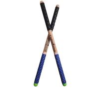 CardioStix 8.5oz Cardio Drum Sticks Per Set (1 Pair of Sticks Only) Weighted Double Grip Premium American Hickory Wood (DW#3) - 1 Pair Only