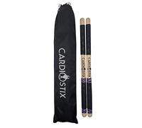Cardiostix Cardio Drum Sticks-1 Pair Double Grip Cardio Drumming Sticks with Bag-American Hickory Wood, Fitness Drumsticks Weighted 8.5oz Per Set-for Drumming,Fitness,Aerobics(Purple Zebra w/Bag)