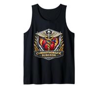 Cardiothoracic Surgeon CT Surgery Cardiac Thoracic Caduceus Tank Top
