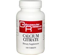 Cardiovascular Research Ltd., Calcium Citrate, 100 Tablets