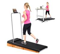Cardirun 2 in 1 Walking Pad Treadmill with Incline, Portable Under Desk Treadmills for Home and Office, 2.5HP & 136KG Mini Portable Walking Running Machine with LED Display, Voice/App/Remote Control