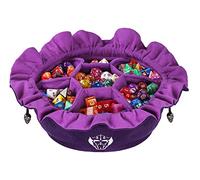 CardKingPro Immense Dice Bags with Pockets - Purple - Capacity 150+ Dice - Great Organizer for Dice Hoarders, Perfect for Dungeons and Dragons [Patented Design]