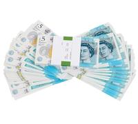 cardly FAKE MONEY £5 BILLS, PROP MONEY POUND | UK COMPANY | 100 NOTES| £500 Stack | For Movies, Advertising, Play, Party, Supreme, Gun, Fancy Dress, Casino Games (5 GBP)
