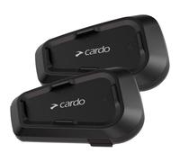 Cardo Spirit HD Motorcycle Bluetooth Communication Headset - Dual Pack, Black