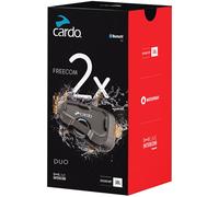 Cardo Freecom 2x Duo Communication System Double Pack, black, One size