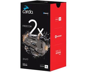 Cardo Freecom 2x Duo Communication System Double Pack, black, One size