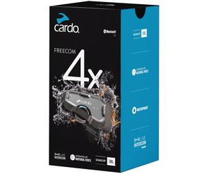 Cardo Freecom 4x Communication System Single Pack, black, One size